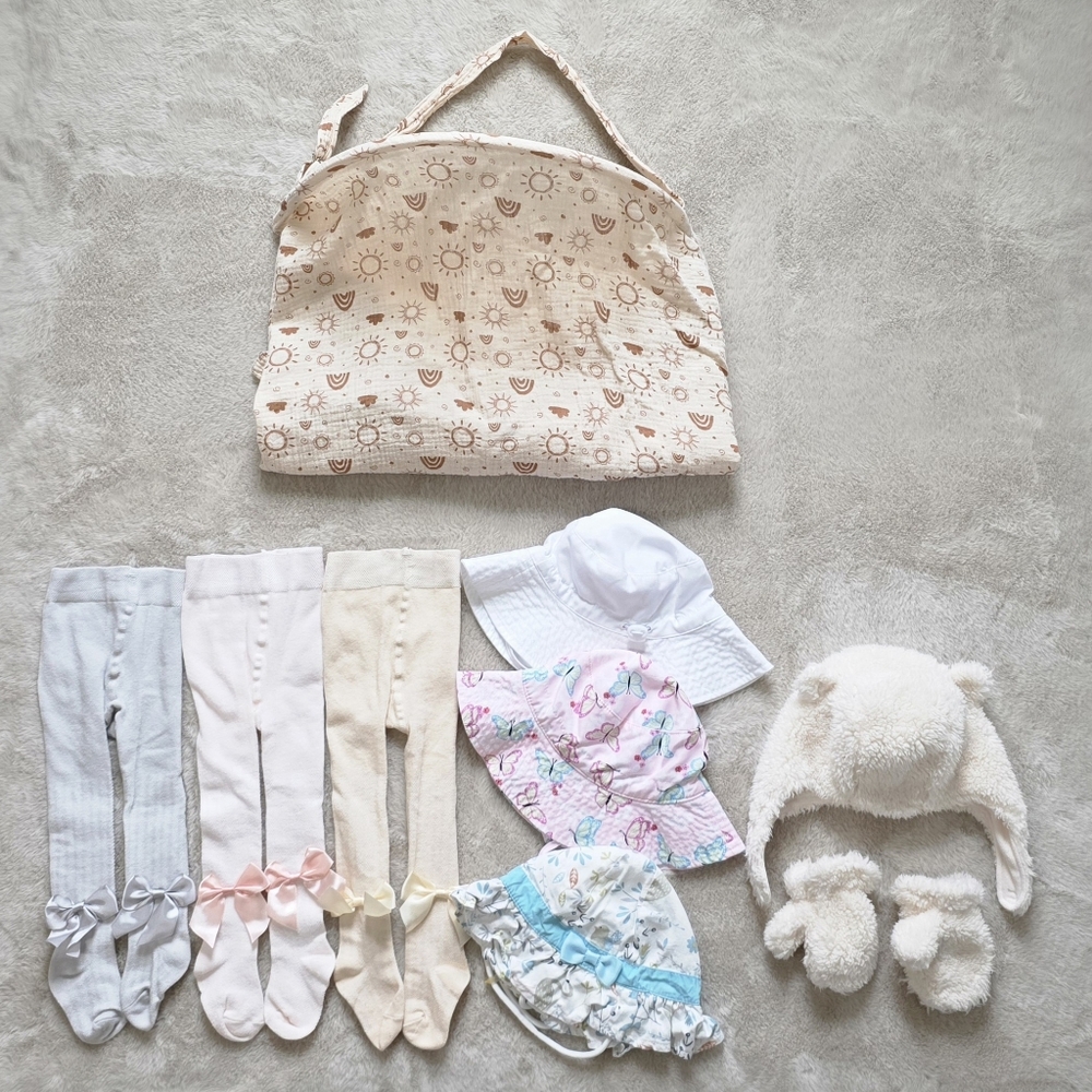 Adorable Baby Hats and Tights Bundle